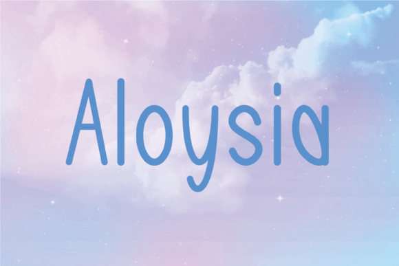 Aloysia: The Whimsical Handwritten Typeface for Creative Makers
