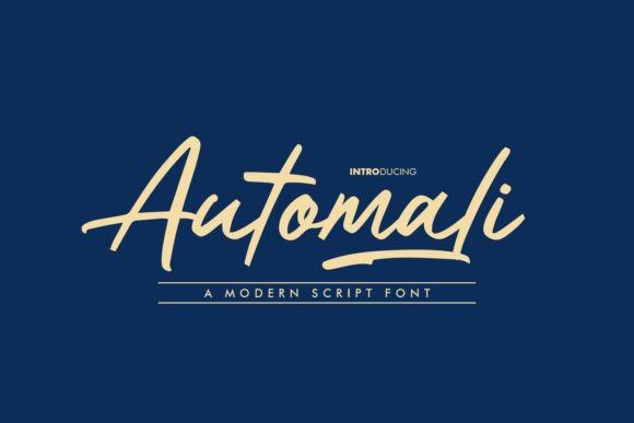 Automali: The Elegant Script Font for Handmade Brands