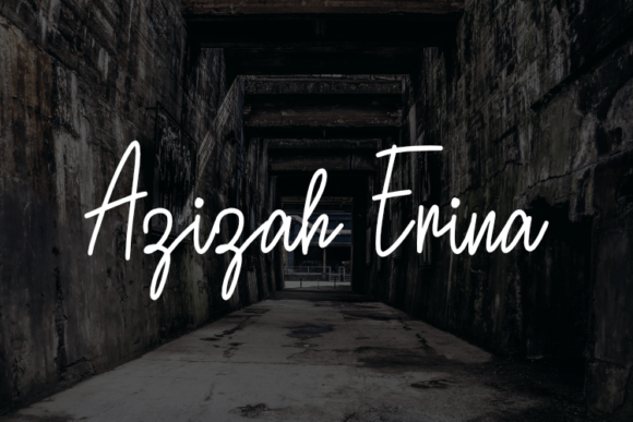 Azizah Erina: A Script Font for Elegant Editorial Design