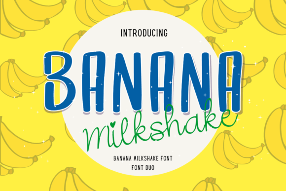 Banana Milkshake Font Duo: A Playful Script for Brand Warmth