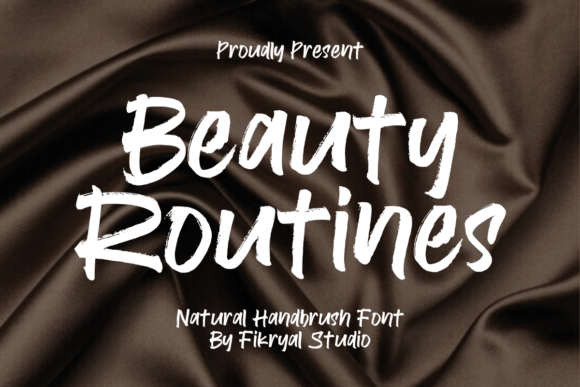 Beauty Routines: A Handcrafted Script Font for Warm, Authentic Branding