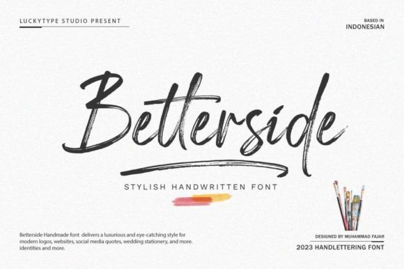 Betterside: A Handwritten Font That Converts Scroll into Stop