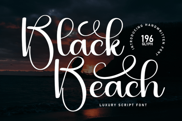 Black Beach: A Bold Handwritten Font for Real Brand Moments