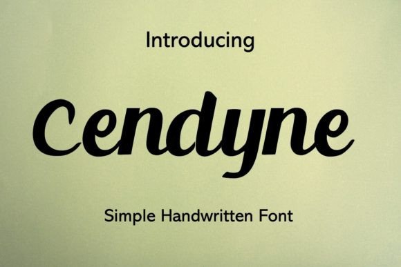Cendyne: A Modern Script Font for Thoughtful Editorial Design