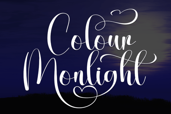Colour Monlight: A Handwritten Script Font for Digital Charm