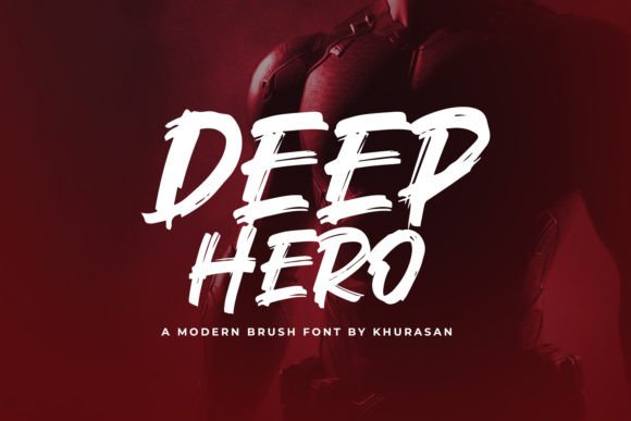 Deep Hero: The Modern Brush Font for Bold Brand Identity