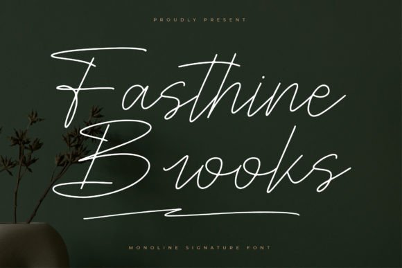 Fasthine Brooks: A Luxury Script Typeface for High-Impact Brand Campaigns