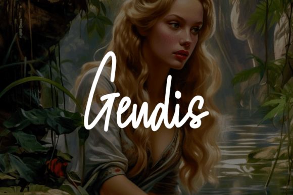 Gendis Typeface: Elevating Editorial Design with Modern Script Elegance