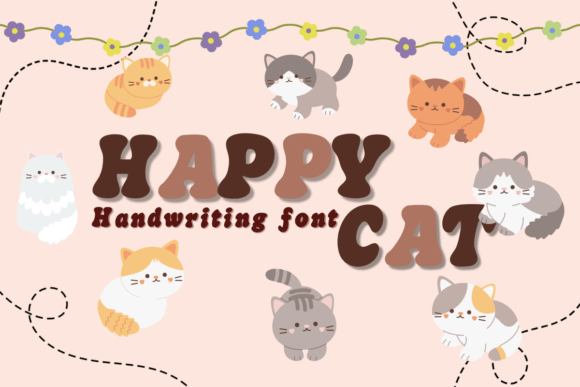Happy Cat: A Friendly Handwritten Font for Editorial Warmth