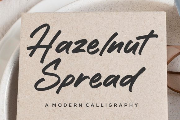 Hazelnut Spread: A Warm, Handwritten Font for Digital Branding