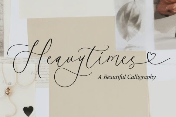 Heavytimes: A Handmade Script Font for Crafters & Sellers