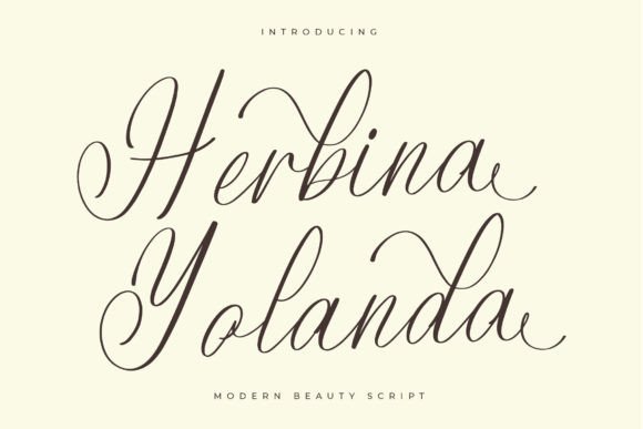 Herbina Yolanda: A Luxury Script Font for Modern Brand Identity