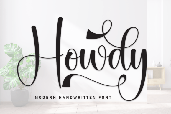 Howdy: A Handwritten Font for Relaxed Editorial Design