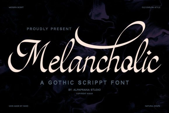 Melancholic Script Font: Elevate Your Digital Brand Identity