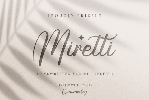 Miretti: A Delicate Script Font That Elevates Your Brand