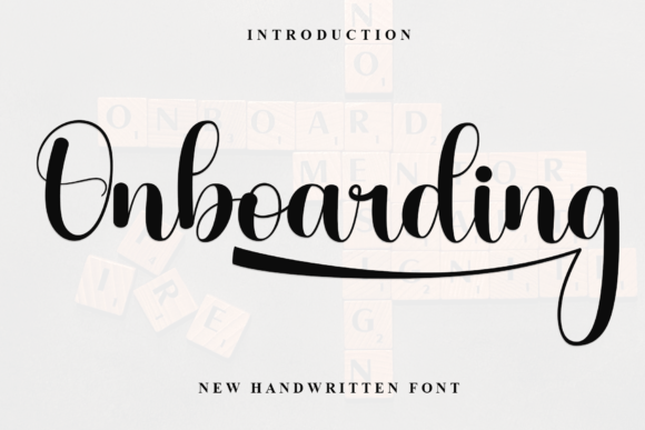 Onboarding: A Modern Handwritten Font for Crafters and Sellers