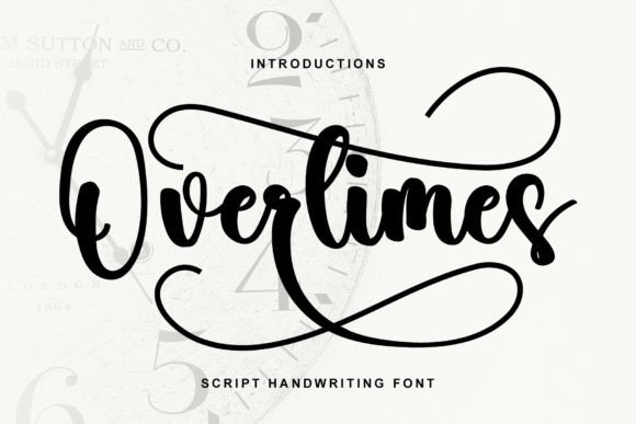 Overtimes: A Handwritten Typeface That Converts Scroll Into Stop