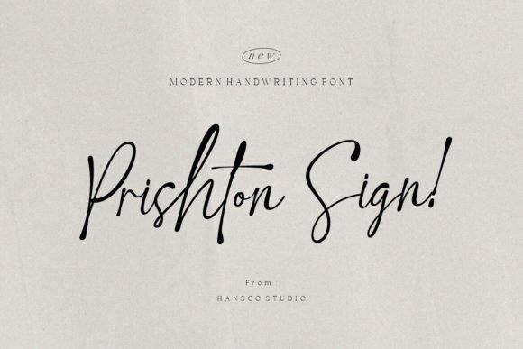 Prishton Sign: The Handwritten Typeface for Campaign Clarity