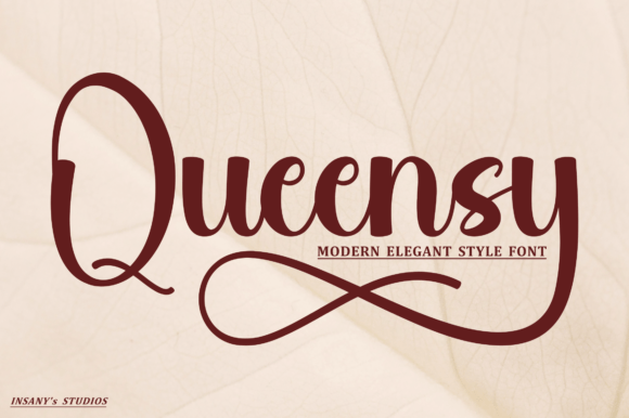 Queensy: A Script Font for Elegant Editorial Design
