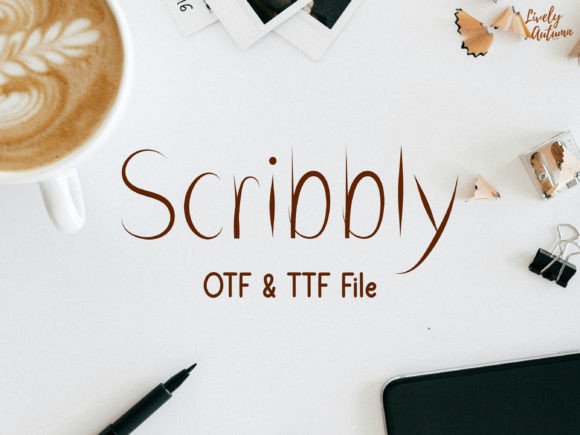Scribbly: A Handwritten Typeface for Editorial Warmth