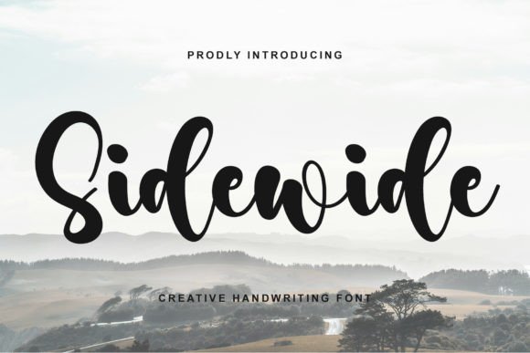 Sidewide: An Elegant Handwritten Typeface for Thoughtful Branding