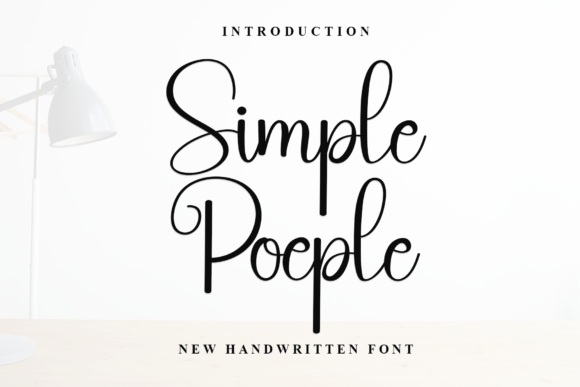 Simple Poeple: A Handwritten Typeface for Modern Editorial Design