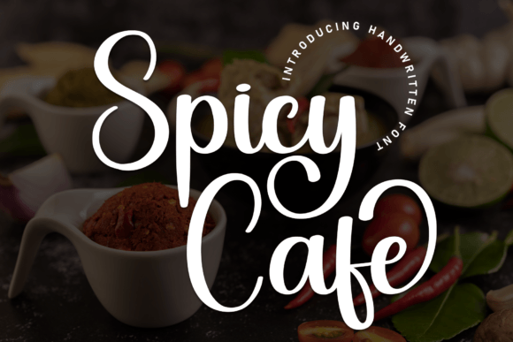 Spicy Cafe: A Refined Script Font for Digital Branding