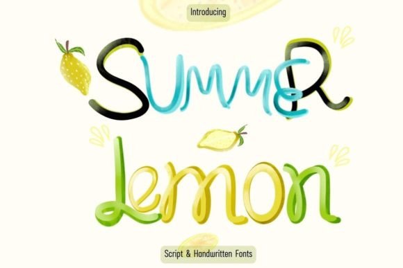 Summer Lemon: A Bold Handwritten Font for Crafters and Sellers