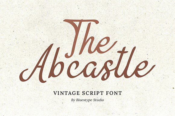 The Abcastle: A Vintage Script Font for Editorial Elegance