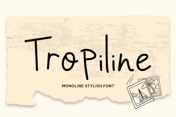 Tropiline: A Playful Script Font for Editorial Charm